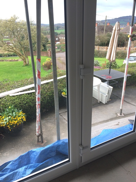 Window seals all fitted to new French Doors
